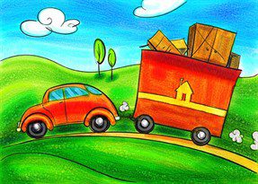 residential moving illustration